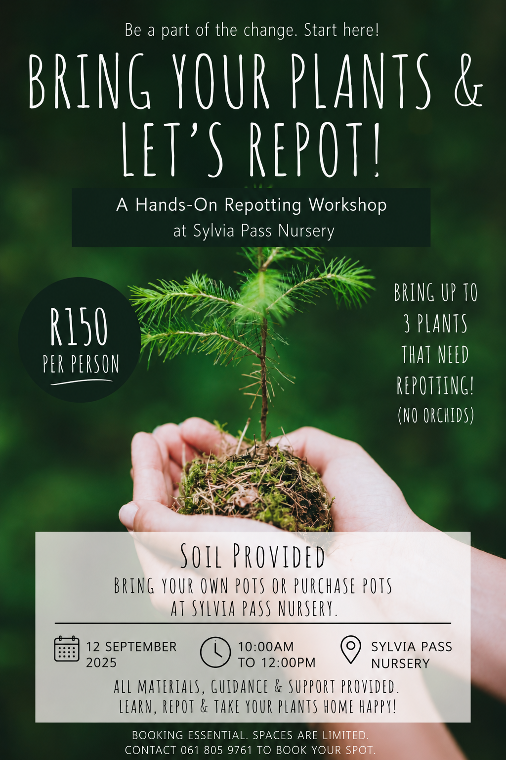 Bring Your plants and lets repot